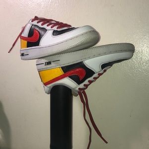 Used Custom Painted UV Light Reactive AF1